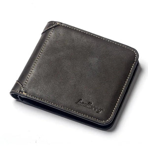 Men's Vintage Style PU Leather Short Wallet