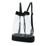 Clear Promo Transparent Backpack with String Closure