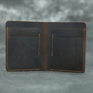 Men's Vintage Leather Wallet Small Purse Money Pouch Gift For Man