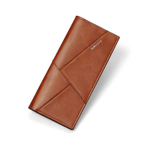 Vintage PU Leather Men's Wallet Purse Long Clutch Bag Male Money Clips