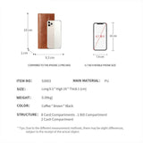 Vintage PU Leather Men's Wallet Purse Long Clutch Bag Male Money Clips