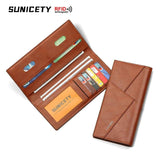 Vintage PU Leather Men's Wallet Purse Long Clutch Bag Male Money Clips