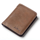 Men's Short Wallet Retro Soft Purses Multifunctional Money Pocket WB49