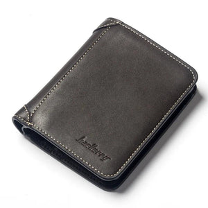Men's Short Wallet Retro Soft Purses Multifunctional Money Pocket WB49