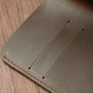 Wallet Men Leather Short Purse Crazy Horse Coffee Money Clips Male Female