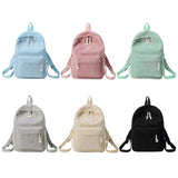 Preppy Style Corduroy School Backpack for Girls