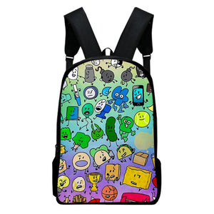 Jacknjellify Zipper Bag 3D Print Backpack School Hip Hop Casual Pack