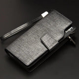 Men Wallets Casual Wallet Men Purse Clutch Bag Leather Long Wallet Hand Bags