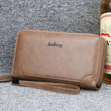 Men's Long Wallet Clutch Business Wallet High Mobile Phone Bag