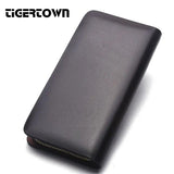 Men's Leather Cowhide Wristbands Handbag Wallet Money Clips