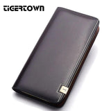 Men's Leather Cowhide Wristbands Handbag Wallet Money Clips