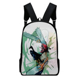WAWNI Chainsaw Man Zipper Bag Anime Printed Students Backpack Casual School Bag
