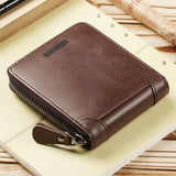 Men's Smart Wallet Anti-lost PU Leather Short Wallet
