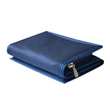Men's Canvas Student Wallet Zipper Short Magic 3 Fold Men Purse