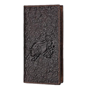 Bull Pattern Leather Men Wallet