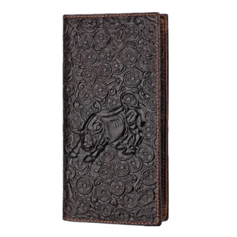 Bull Pattern Leather Men Wallet