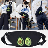 Avocado Sports Print Waist Bag Pouch Travel Passport Money Belt Bag