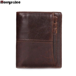 Vintage Short Leather Wallet for Men