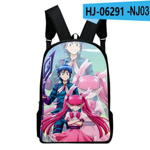 WAWNI Iruma-kun Zipper Bag Anime Students Backpack Unisex School Bag