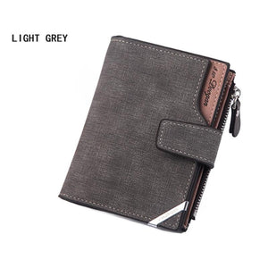 Mens Canvas Wallet Multifunction Purse Many Pocket