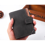 Mens Canvas Wallet Multifunction Purse Many Pocket