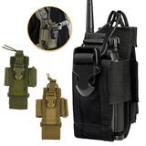 Nylon Tactical Molle Pouch Walkie Talkie Holder Bag Belt Pack