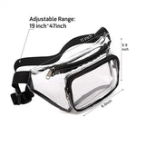 Clear Waist Pack Waterproof Stadium Approved Transparent Fanny Pack