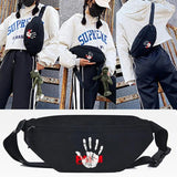Hot Palm Print Waist Pack Female Sports Chest Handbag Unisex Waist Bag