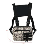 Camouflage Chest Bag Tactical Hip Hop Zipper Pocket Streetwear Waist Bag