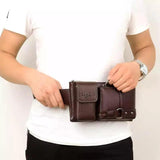 Casual Waist Bag PU Leather Fanny Pack Phone Pouch Chest Packs