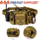 Tactical Military Waist Fanny Pack Travel Climb Hip Bum Belt Chest Bag