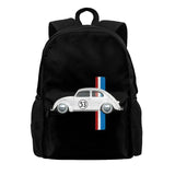 Classic Vintage Car Oldtimer 53 Bug Buggy Beetle Herbie Large Capacity Backpack