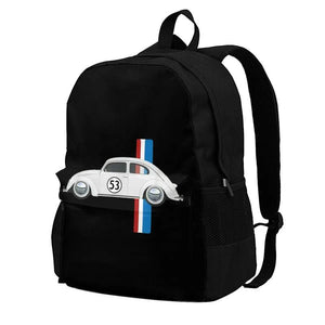 Classic Vintage Car Oldtimer 53 Bug Buggy Beetle Herbie Large Capacity Backpack