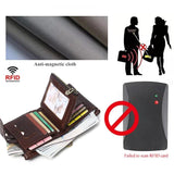 Engraved Name Men's Leather Wallet Picture Short Purse RFID Father's Gift