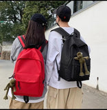 Cute Canvas Backpacks for Boys Girls School Bag with Decoration