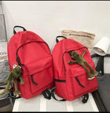 Cute Canvas Backpacks for Boys Girls School Bag with Decoration