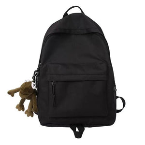 Cute Canvas Backpacks for Boys Girls School Bag with Decoration