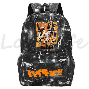 Haikyuu Anime Backpack for Boys Volleyball Teens Bookbag Mochila