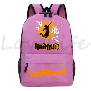 Haikyuu Anime Backpack for Boys Volleyball Teens Bookbag Mochila