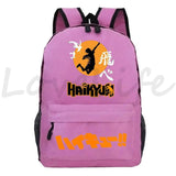 Haikyuu Anime Backpack for Boys Volleyball Teens Bookbag Mochila