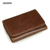 Vintage Leather Men Wallet Multifunctional Purse RFID Anti-magnetic