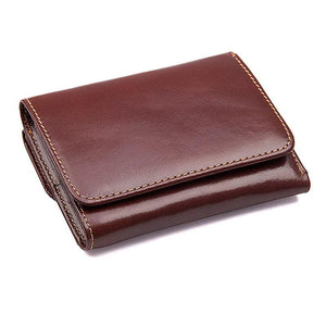 Vintage Leather Men Wallet Multifunctional Purse RFID Anti-magnetic