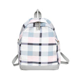 Girl Plaid Backpack Lady Travel Backpacks College Style Shoulder Bag