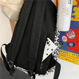 Cow Print Sport Backpack Leopard Print Unisex School Bags