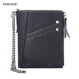 RFID Leather Man Wallet Men Wallet Zipper Wallet Male Wallet