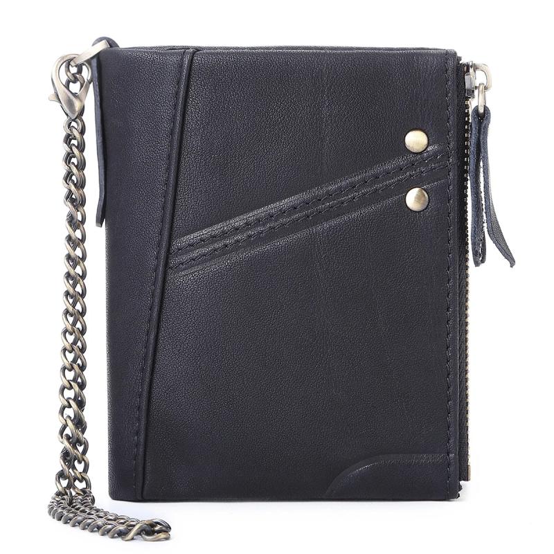 RFID Leather Man Wallet Men Wallet Zipper Wallet Male Wallet