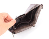 RFID Men wallet Leather Man Purse buckle zipper Retro Cow leather male wallet