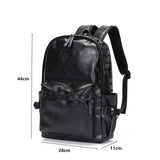 Men Street Style Rivets Backpacks High Capacity Laptop Bag