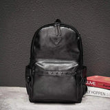 Men Street Style Rivets Backpacks High Capacity Laptop Bag