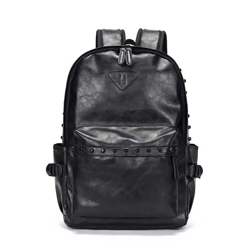 Men Street Style Rivets Backpacks High Capacity Laptop Bag